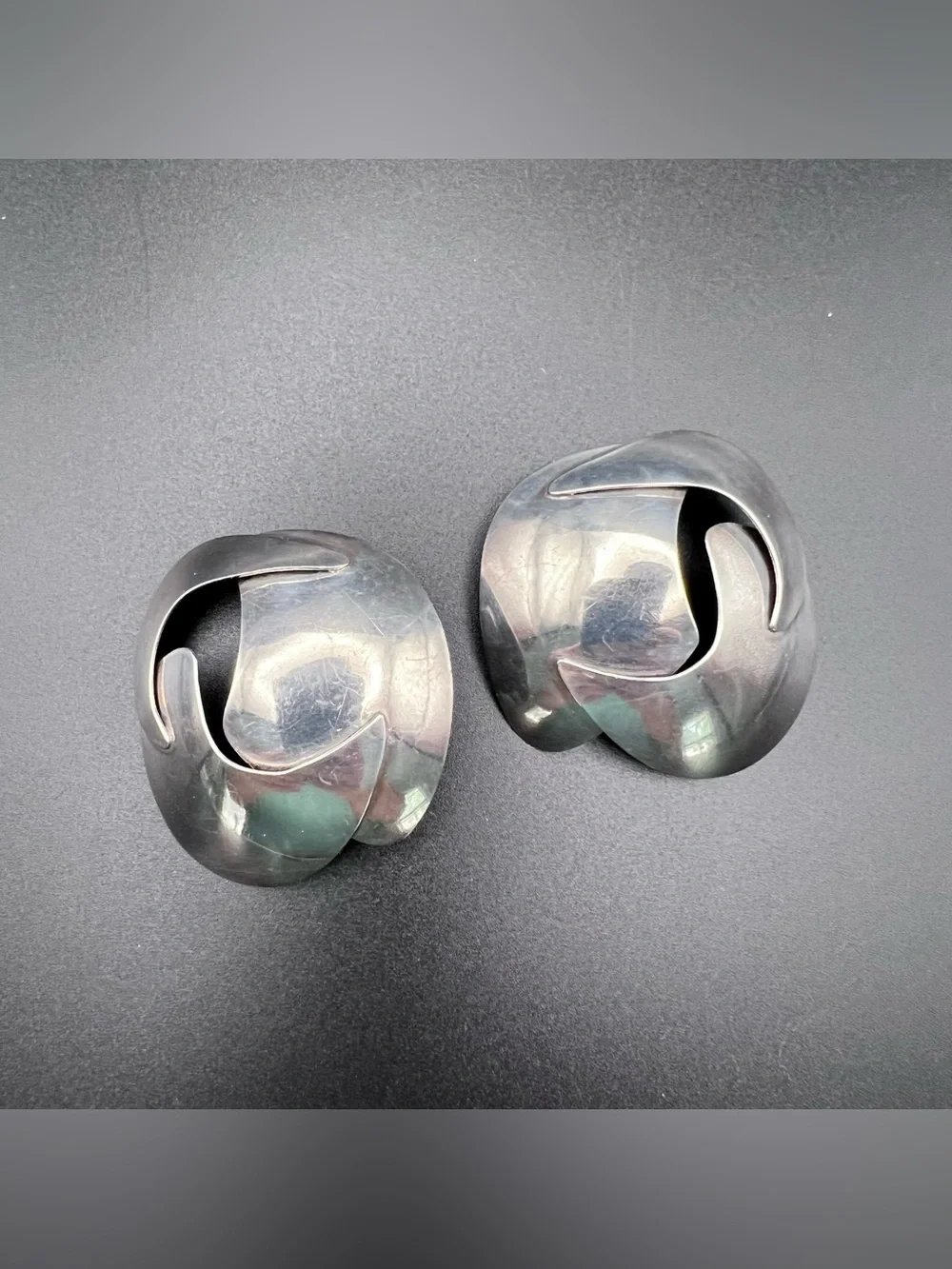 JNY Sterling Silver Modernist Earrings